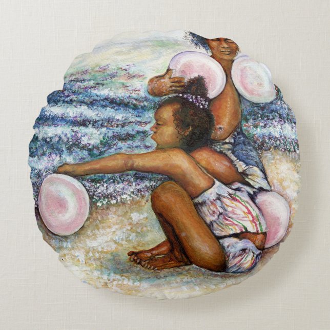 Obessed with Conquering the Impossible  Round Pillow (Front)