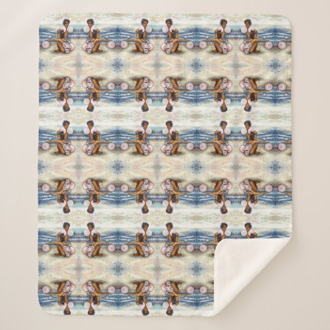 Obessed with Conquering the Impossible Sherpa Blanket (Front)