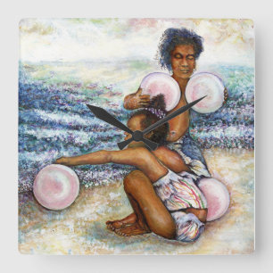 Obessed with Conquering the Impossible Square Wall Clock