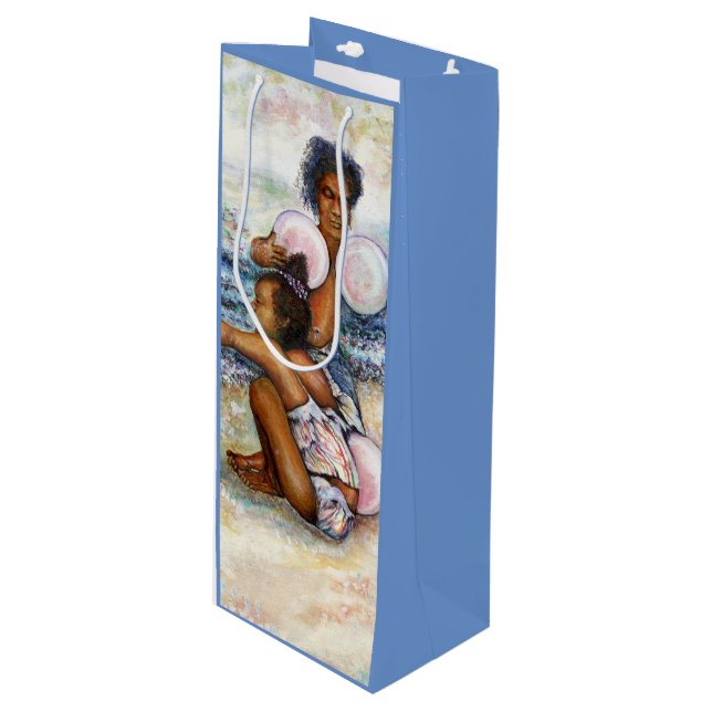 Obessed with Conquering the Impossible Wine Gift Bag (Front Angled)