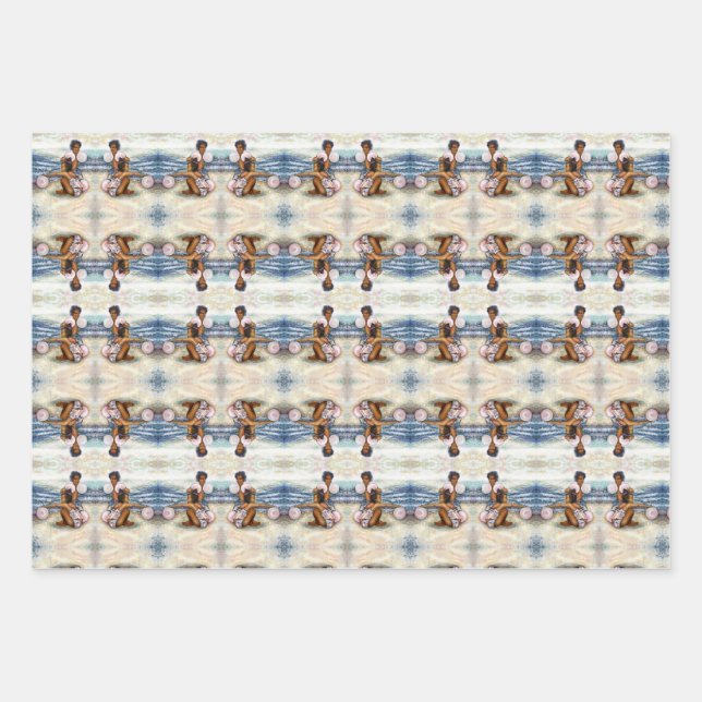 Obessed with Conquering the Impossible Wrapping Paper Sheet (Front)