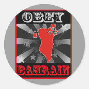 Obey Bahrain Classic Round Sticker