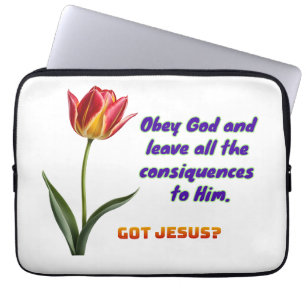 Obey God Laptop Sleeve