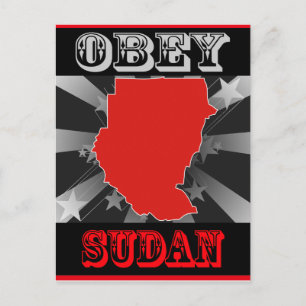 Obey Sudan Postcard