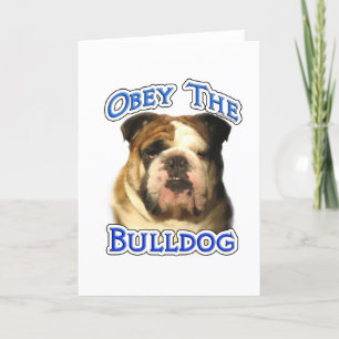 Obey the Bulldog Holiday Card