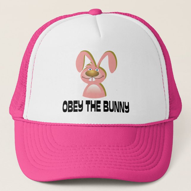 Obey the Bunny Trucker Hat (Front)