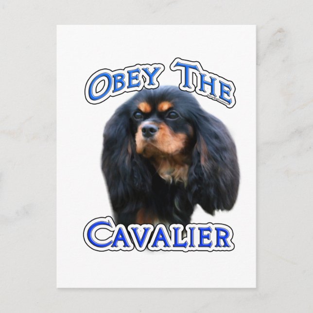 Obey the Cavalier Postcard (Front)