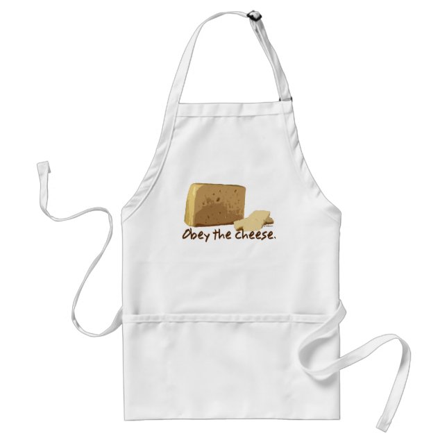 Obey the Cheese Standard Apron (Front)