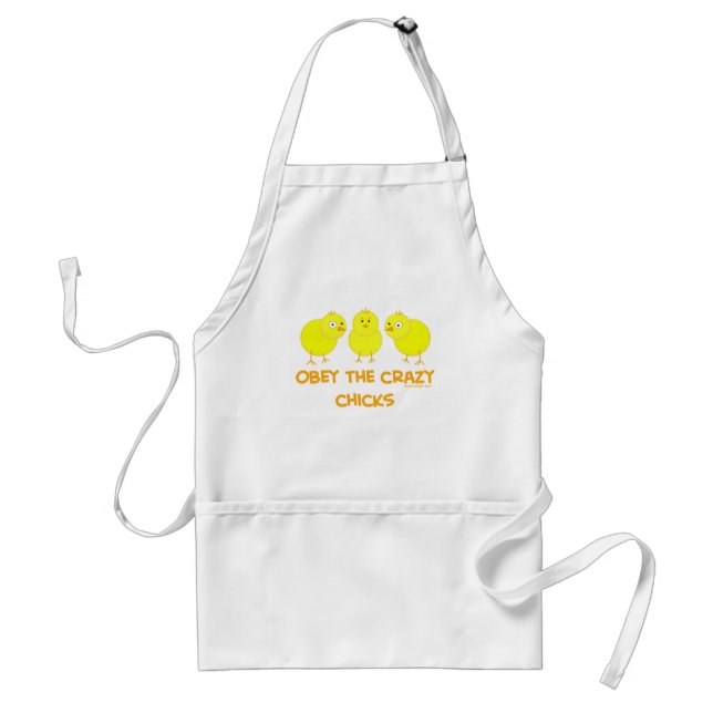 Obey The Crazy Chicks Standard Apron (Front)