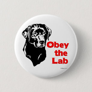 Obey the Lab 2 Inch Round Button