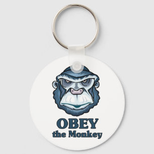 Obey the Monkey Keychain