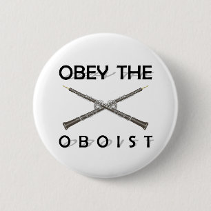 Obey the Oboist 2 Inch Round Button