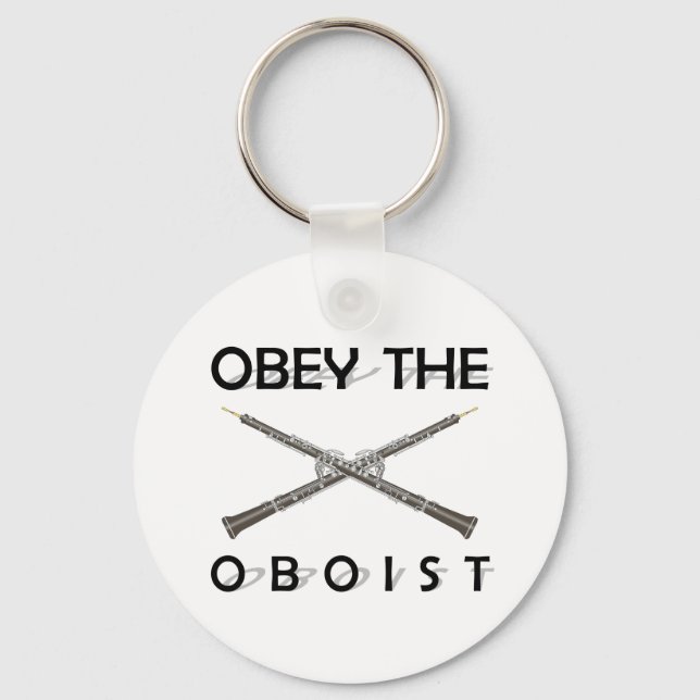 Obey the Oboist Keychain (Front)