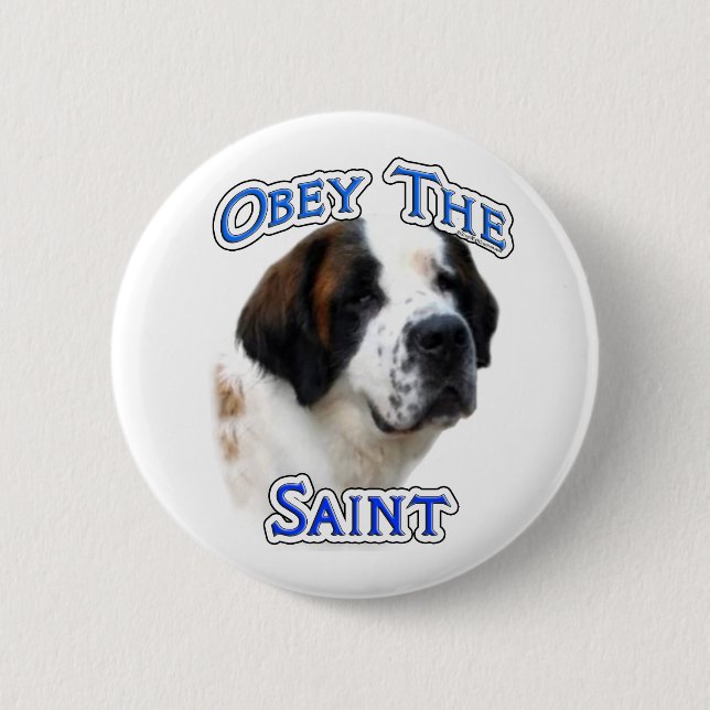 Obey the Saint - Button (Front)