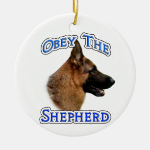 Obey the Shepherd Ceramic Ornament