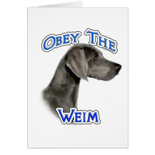 Obey the Weimaraner