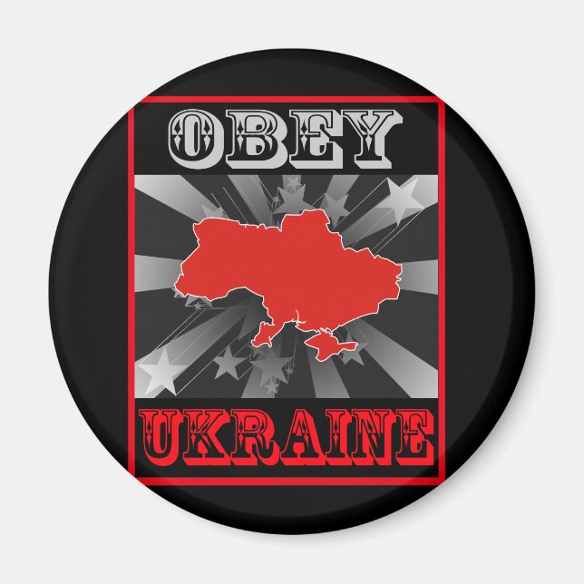 Obey Ukraine Magnet (Front)