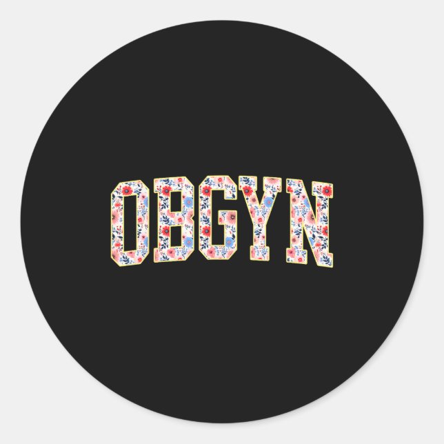 Obgyn - Labor And Delivery Nurse Ob-gyn Squad Rn N Classic Round Sticker (Front)