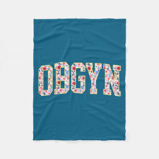 Obgyn - Labor And Delivery Nurse Ob-gyn Squad Rn N Fleece Blanket (Front)
