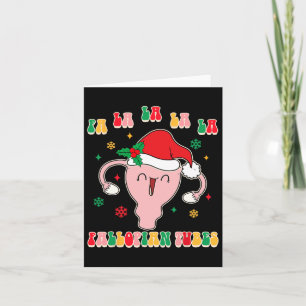 Obgyn Midwife Doula Christmas Fa La La La La Fallo Card
