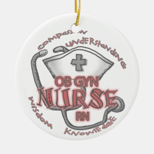 ObGyn Nurse Axiom Ceramic Ornament