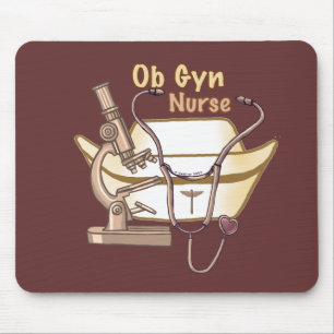 OBGyn Nurse Collage Mouse Pad