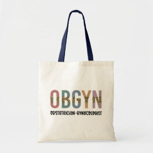 OBGYN Obstetrician Gynecologist Leopard Print Tote Bag