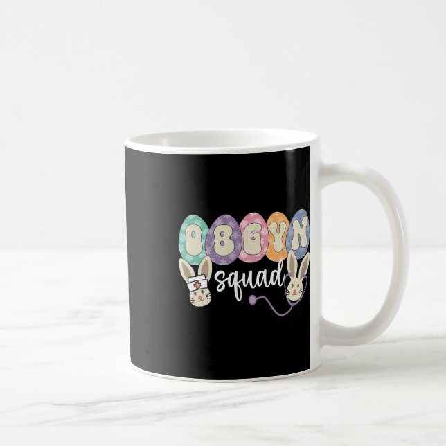 Obgyn Squad Eggs Easter Obstetrician Gynecologist  Coffee Mug (Right)