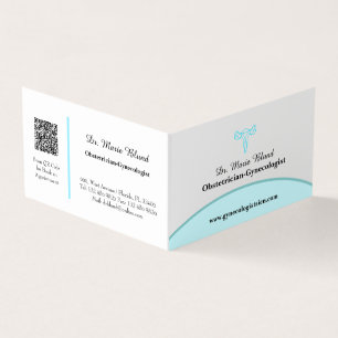 OBGYN Turquoise moderne élégant avec code QR