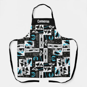 Obi-Wan Kenobi   Jedi Icon Collage Pattern Apron