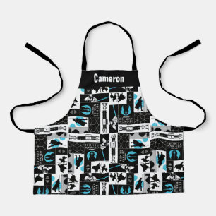 Obi-Wan Kenobi   Jedi Icon Collage Pattern Apron