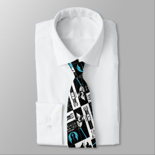 Obi-Wan Kenobi   Jedi Icon Collage Pattern Tie
