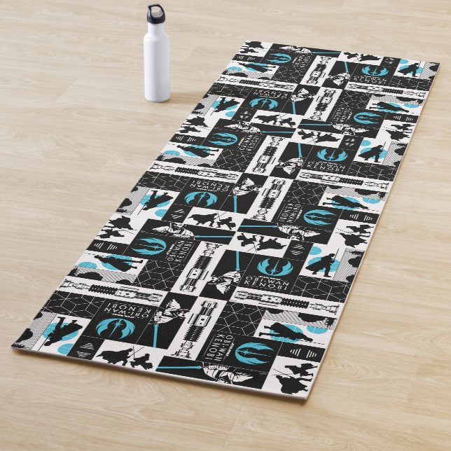 Obi-Wan Kenobi | Jedi Icon Collage Pattern Yoga Mat (In Situ)