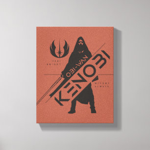 Obi-Wan Kenobi   Kenobi Character Profile Graphic Canvas Print