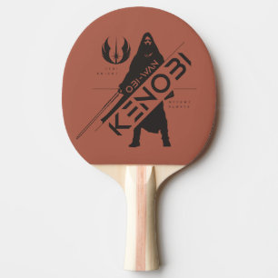 Obi-Wan Kenobi   Kenobi Character Profile Graphic Ping Pong Paddle