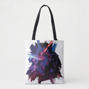 Obi-Wan Kenobi Lightsaber Duel Illustration Tote Bag