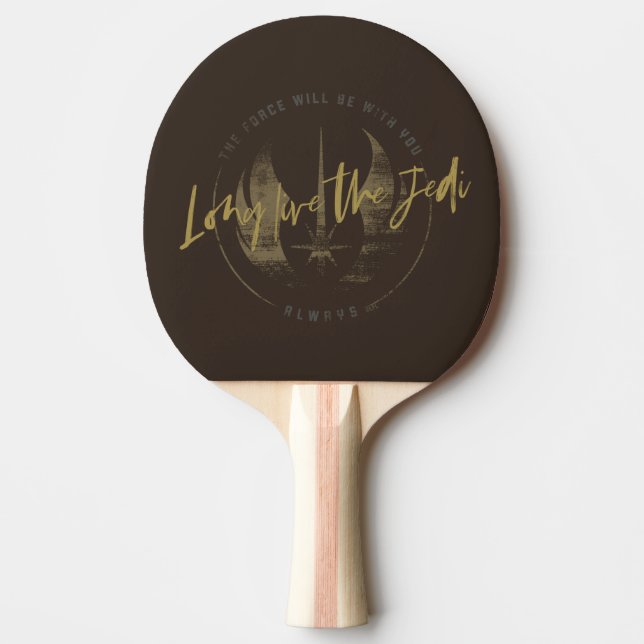 Obi-Wan Kenobi | "Long Live the Jedi" Insignia Ping Pong Paddle (Front)