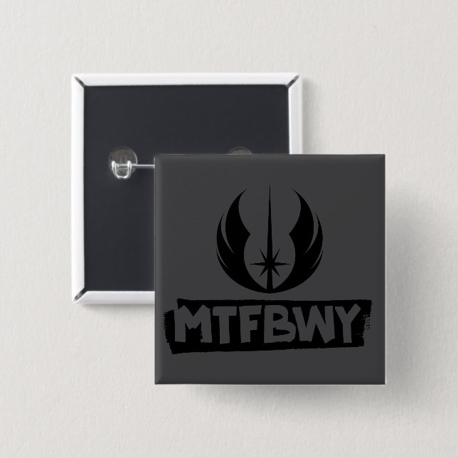 Obi-Wan Kenobi | May The Force Be With You 2 Inch Square Button (Front & Back)