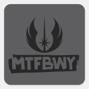 Obi-Wan Kenobi   May The Force Be With You Square Sticker