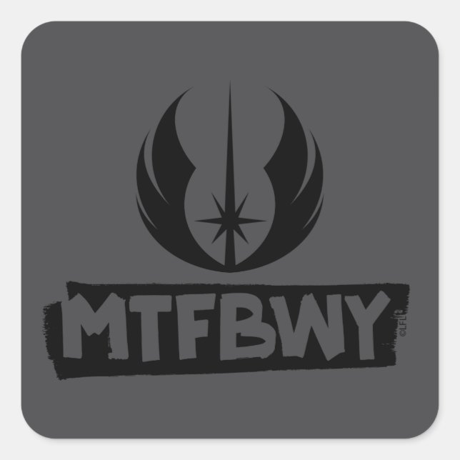 Obi-Wan Kenobi | May The Force Be With You Square Sticker (Front)