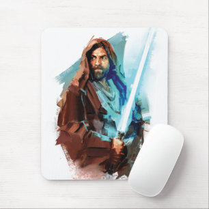 Obi-Wan Kenobi Obi-Wan Painted Illustration Mouse Pad