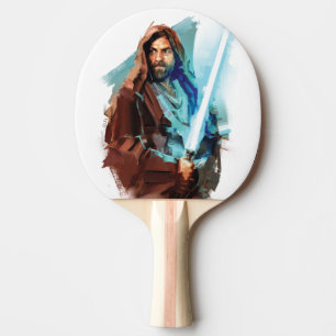 Obi-Wan Kenobi Obi-Wan Painted Illustration Ping Pong Paddle