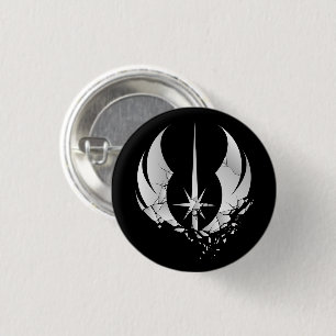 Obi-Wan Kenobi Shattered Jedi Insignia 1 Inch Round Button