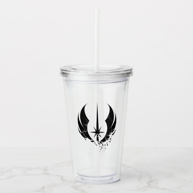 Obi-Wan Kenobi | Shattered Jedi Insignia Acrylic Tumbler (Front)
