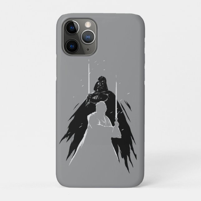 Obi-Wan Kenobi | Vader & Obi-Wan Overalp Sketch Case-Mate iPhone Case (Back)