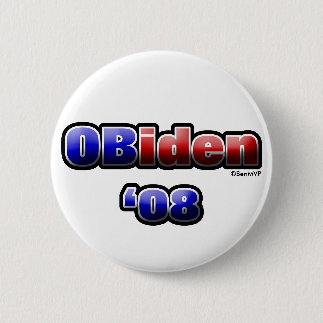 OBiden '08 2 Inch Round Button (Front)
