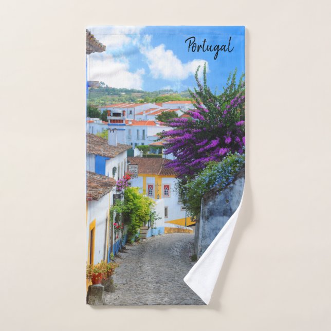 Obidos Flowers, Portugal Hand Towel (Hand Towel)