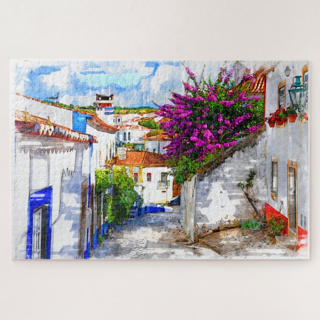 Obidos Flowers Puzzle (Horizontal)
