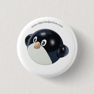 Object Adjective Penguin 1 Inch Round Button