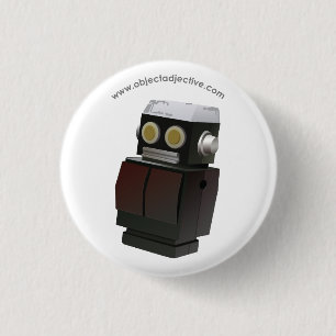 Object Adjective Robot 1 Inch Round Button